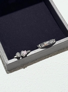 猫喵情侣戒指女ins小众气质简约新款闺蜜指环轻奢情侣异地恋礼物