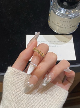 连续心动S925银心形黄水晶戒指复古开口尾戒