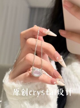 合金项链 合金【小猫情书】项链小众锁骨链送女友礼物送闺蜜