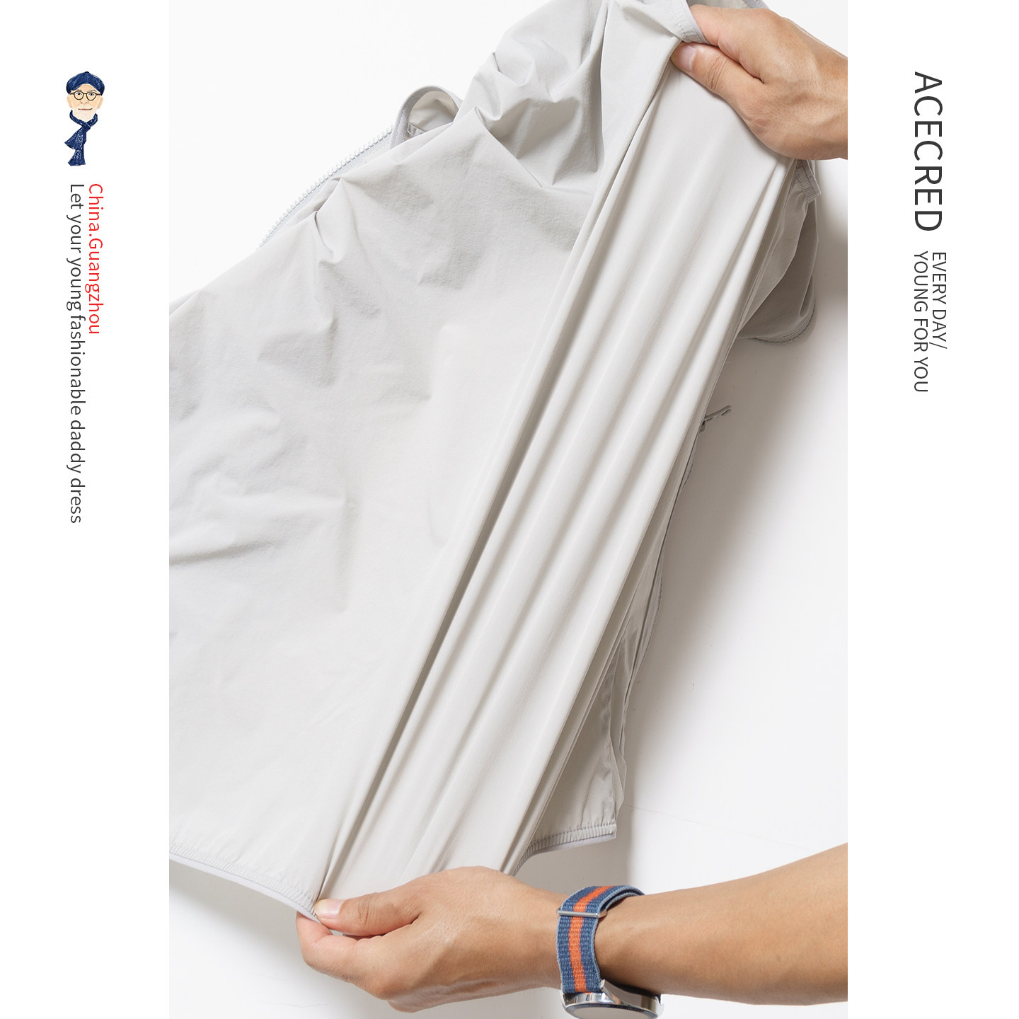 中年爸爸夏装马甲轻薄透气中老年人春夏宽松单层马夹老人爷爷背心 - 图1