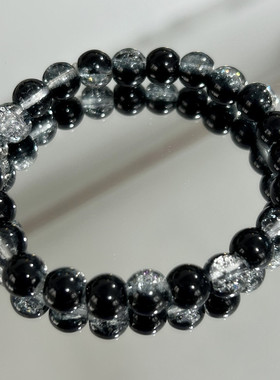 冰裂珠彩色爆花绕指玩盘珠手串小仙女手链饰品礼物