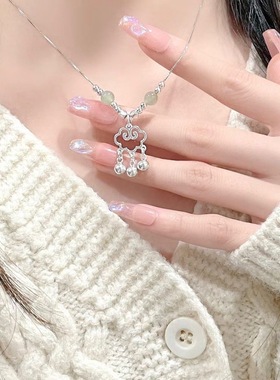 【长乐】平安锁项链铃铛如意锁小众气质显白新中式国风项链女