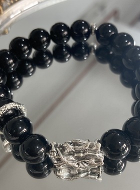 中式国风龙年招财设计星空手串小众百搭显白琉璃男女手链