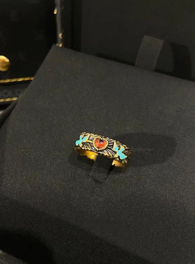 复古戒指做旧拼接宫廷风气质个性时尚设计感小众独特精致百搭戒