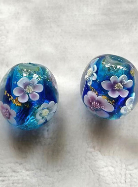 汪氏琉璃金箔银箔海景珠饰品