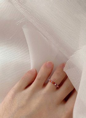 艺术系小众设计美拉德脚戒指尾戒