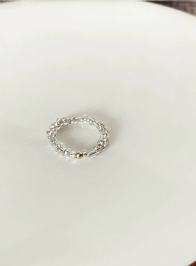 流光溢彩弹力脚趾戒指亮闪闪尾戒