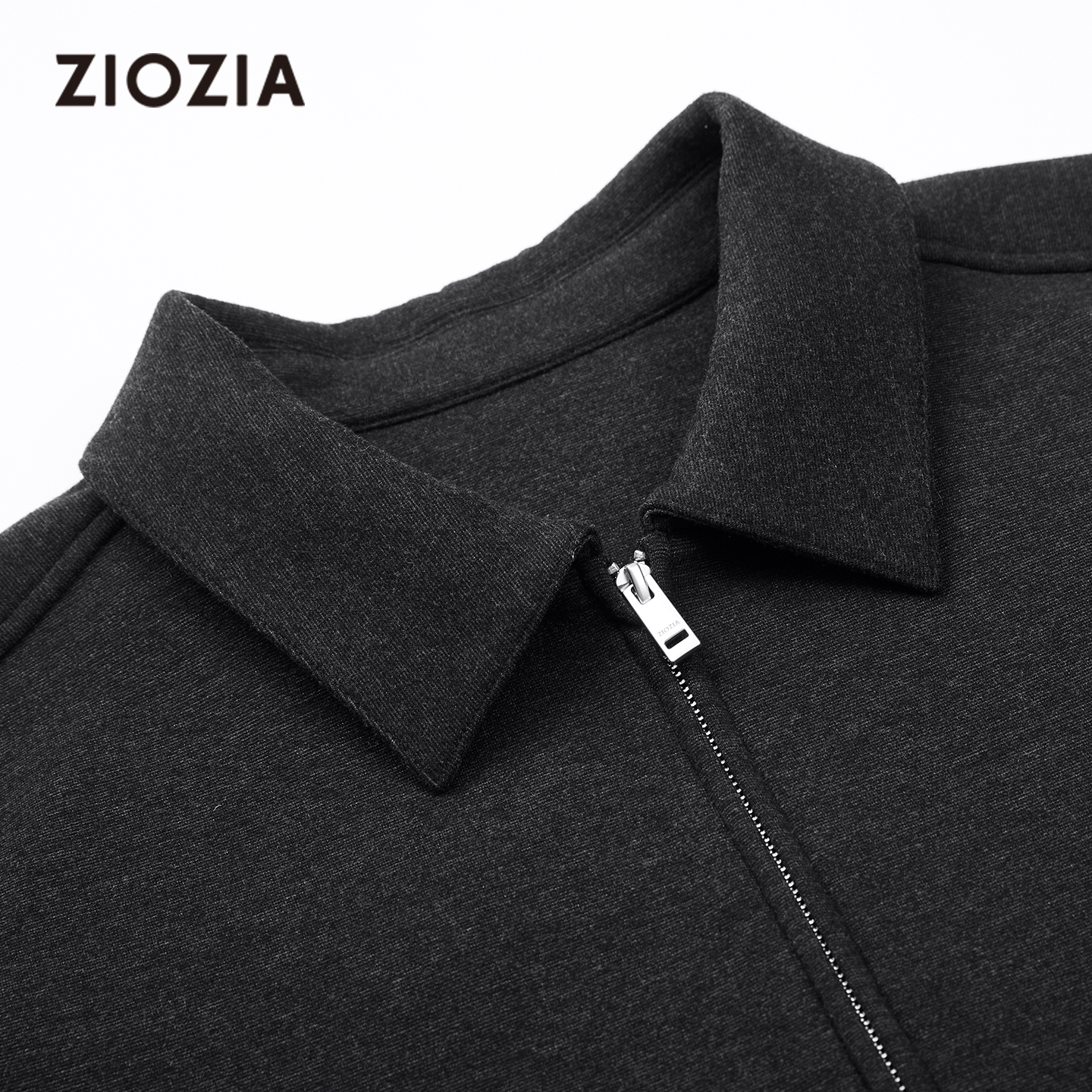 【仿毛呢】ZIOZIA通勤男装25秋冬微阔休闲毛呢夹克外套ZWJE3612F - 图2