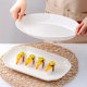 Zining Light Luxury First-Class Bone Porcelain Microwave Steamed Fish Plate