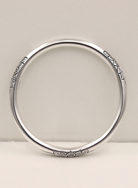 民族风女足银999深雕工艺