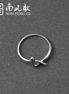 南风歌原创戒指蛇形纯银情侣对戒