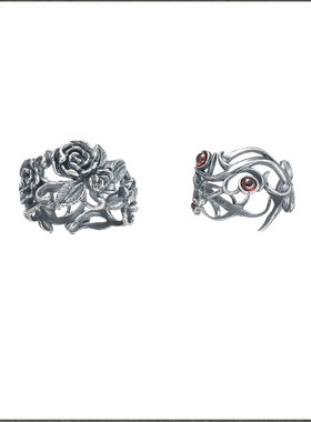 南风歌原创戒指纯银爱情