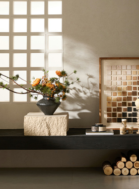 东方古典茶空间陶瓷手工花器茶室