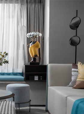 售楼处大堂卡通树脂装置艺术品