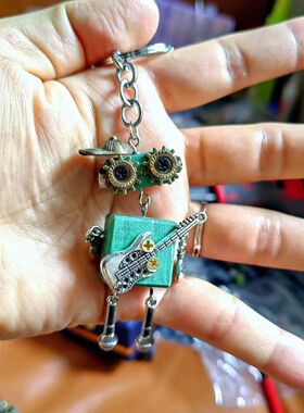 麦霸朋克机器人创意礼品手工作品