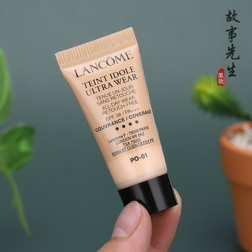 包邮 专柜小样 兰蔻持妆轻透粉底液1ml *10片装 PO-01 控油遮瑕 - 图2