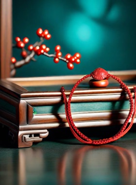 【富甲一方】高含量朱砂手链本命年旺运招财转运礼物时来运转生日