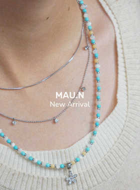 毛衣链松石LV长项链男女秋冬西部