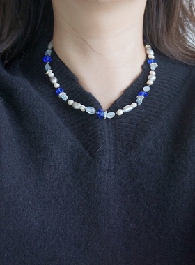 项链首饰巴洛克珍珠颈带颈链女