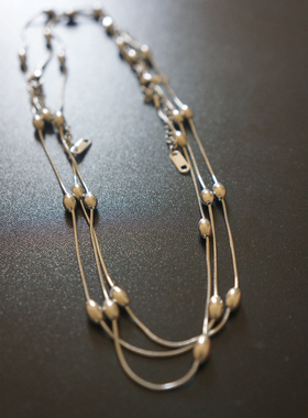 老友记项链钛钢不褪色通勤蛇骨链