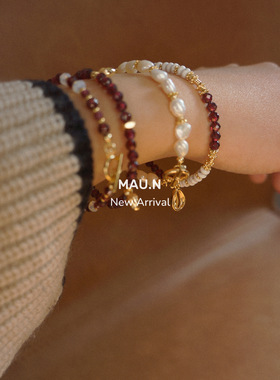 女石榴石拜占庭民族风手链美拉德