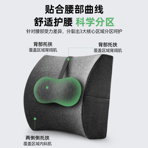 腰垫办公室护腰靠垫靠背垫座椅腰枕椅子工位久坐神器腰靠腰托靠枕 - 图2