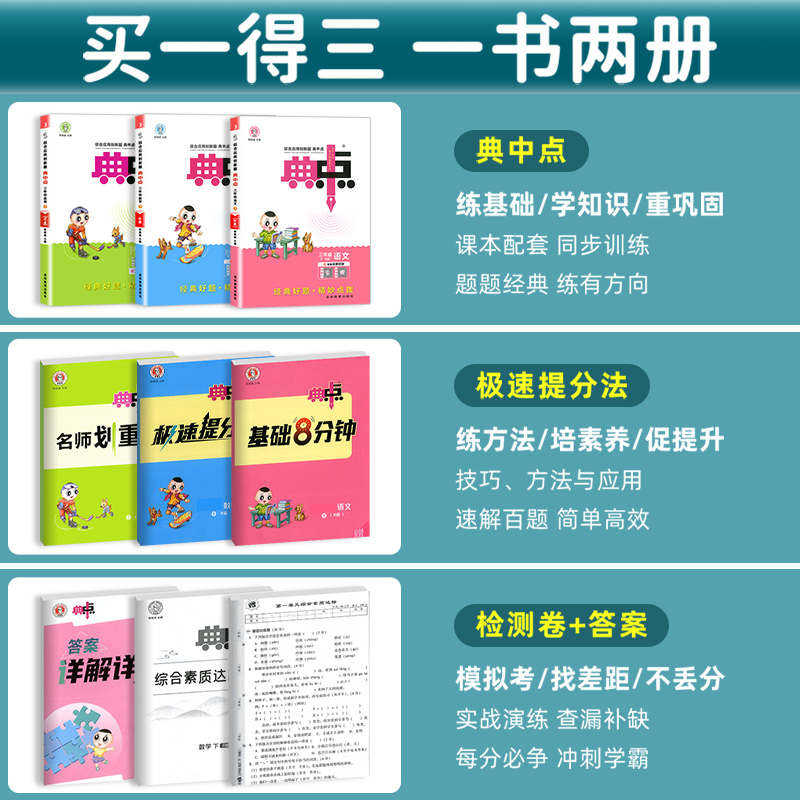 2024秋荣德基典中点一二三四五六年级上册下语文数学英语人教北师苏教版全套点拨小学新教材同步练习册好卷专项训练题天天练典中典