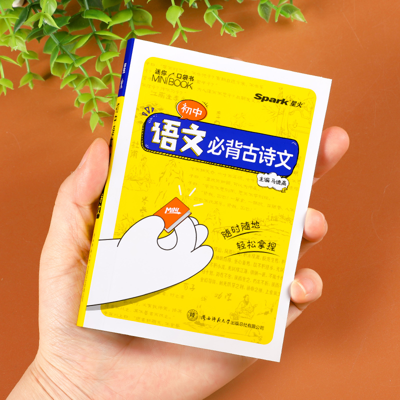 星火初中小四门必背知识点迷你口袋书人教版初中语文数学英语历史道法生物地理历史基础知识手册睡前五分钟考点暗速记初中公式定律