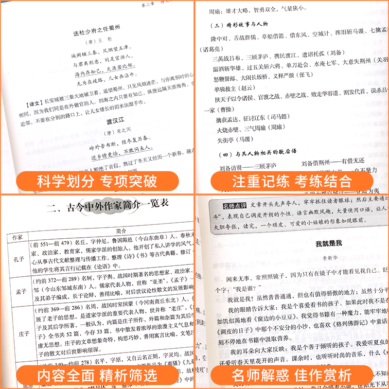 小学毕业升学夺冠知识大集结语文字词句古诗文成语名著文学常识考点大全综合专项训练小升初题小考复习总复习资料冲刺辅导资料68所 - 图1