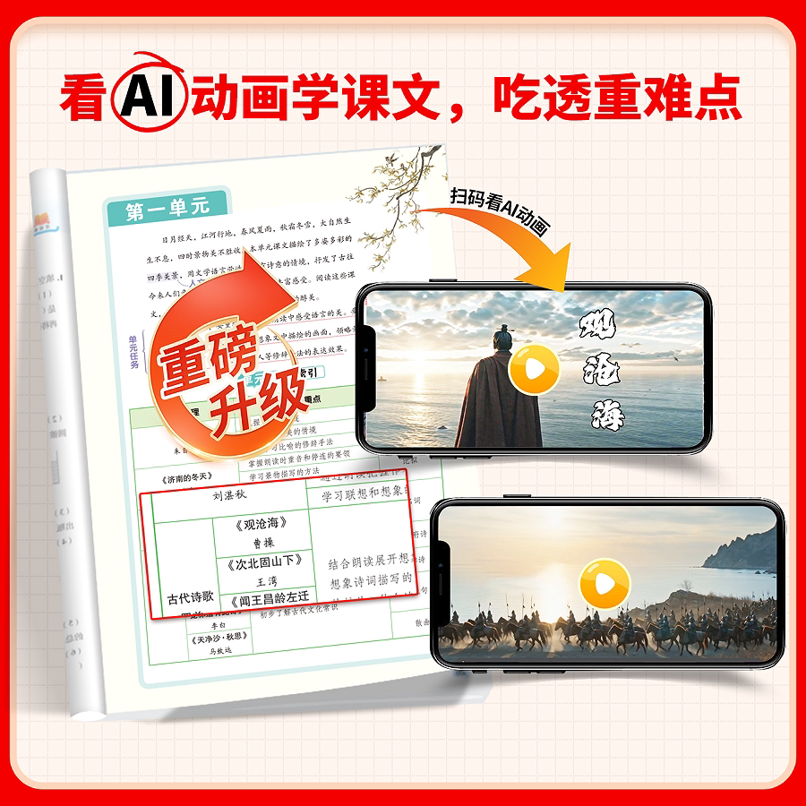2026秋初中黄冈学霸课堂笔记七八年级上下册语文数学英语物理课本同步人教版新教材书全套初一二暑假衔接教材预习资料书汉知简解读