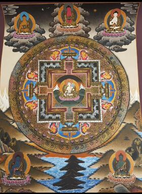 手绘唐卡11副大集合玄关装饰画唐卡挂画