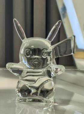 宝可梦皮卡丘水晶玻璃桌面摆件