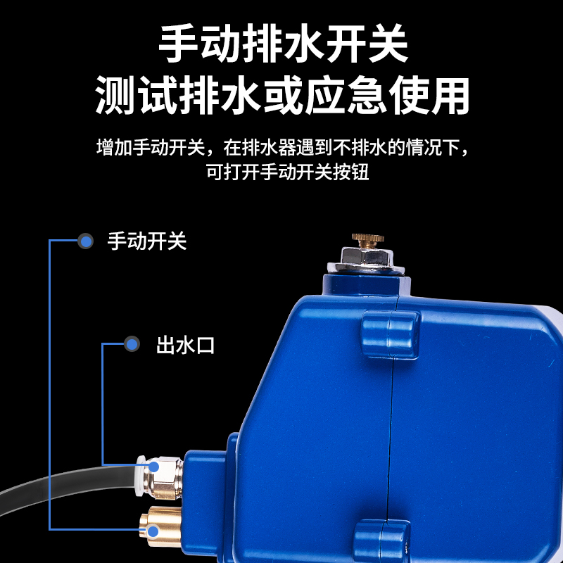 储气罐自动排水器空压机自动疏水排水阀放水阀大排量零气损耗SA6D - 图3