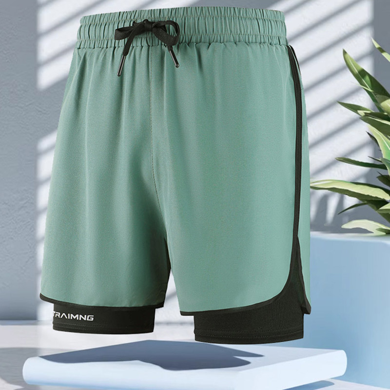 70623跨境短裤 新款跨境爆款运动三分裤夏季防走光双层运动男女情,淘宝优惠券,粉丝福利购,淘宝优惠卷
