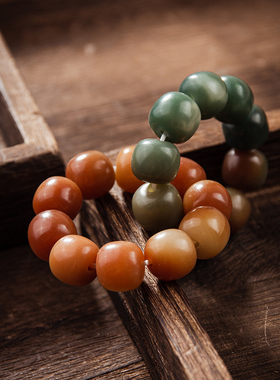 菩提根手串男女盘玩白玉菩提手链