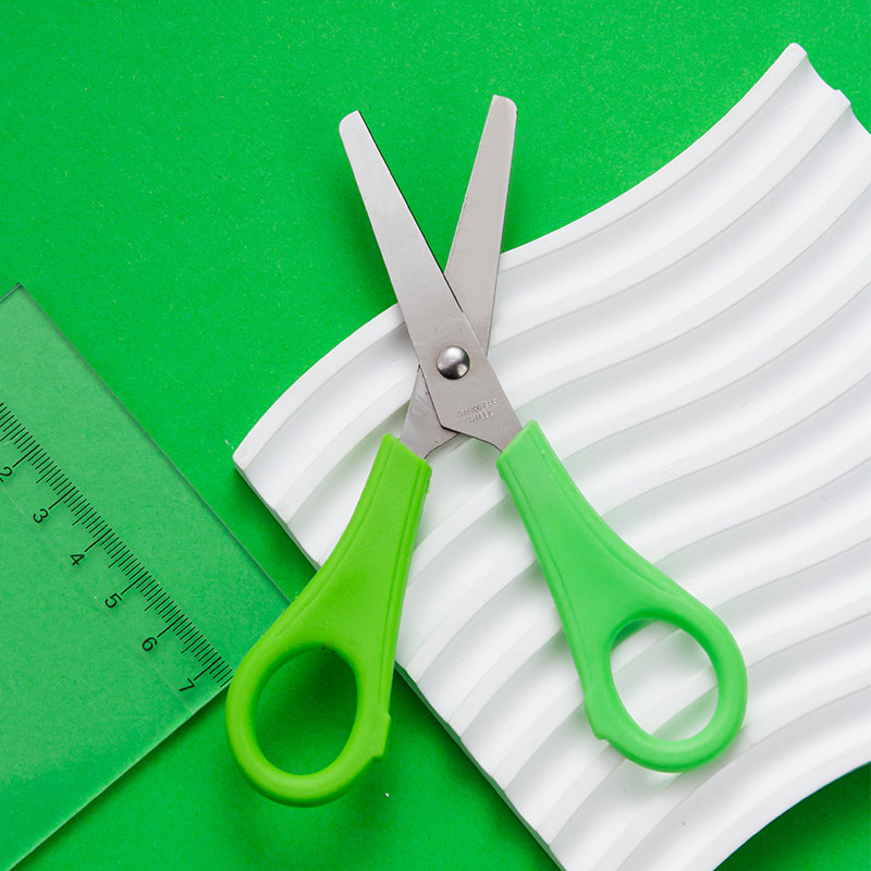 儿童安全剪刀手工布艺圆头不伤手家用剪刀带刻度学生DIY缝纫剪子,淘宝优惠券,粉丝福利购,淘宝优惠卷