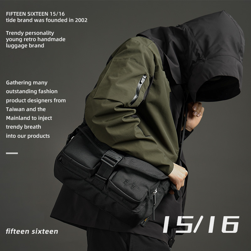 [15/16] 弹道尼龙男士斜挎包潮CORDURA磁力扣男包考杜拉单肩挎包,淘宝优惠券,粉丝福利购,淘宝优惠卷