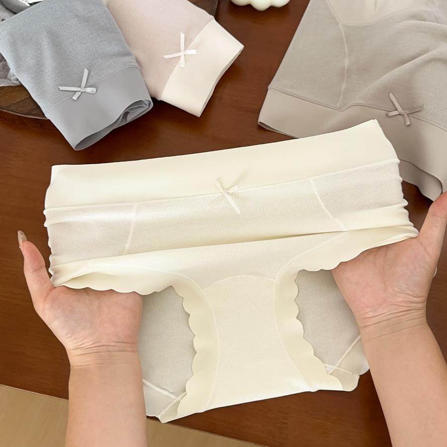 购4条包邮~莫兰迪糯叽叽磨毛腈纶自发热中高腰微收腹女内裤7A抑菌,淘宝优惠券,粉丝福利购,淘宝优惠卷