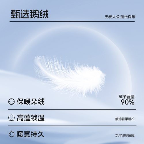 爱居兔鹅绒连帽短款羽绒服女2025年冬季新款小个子轻量保暖面包服 - 图2