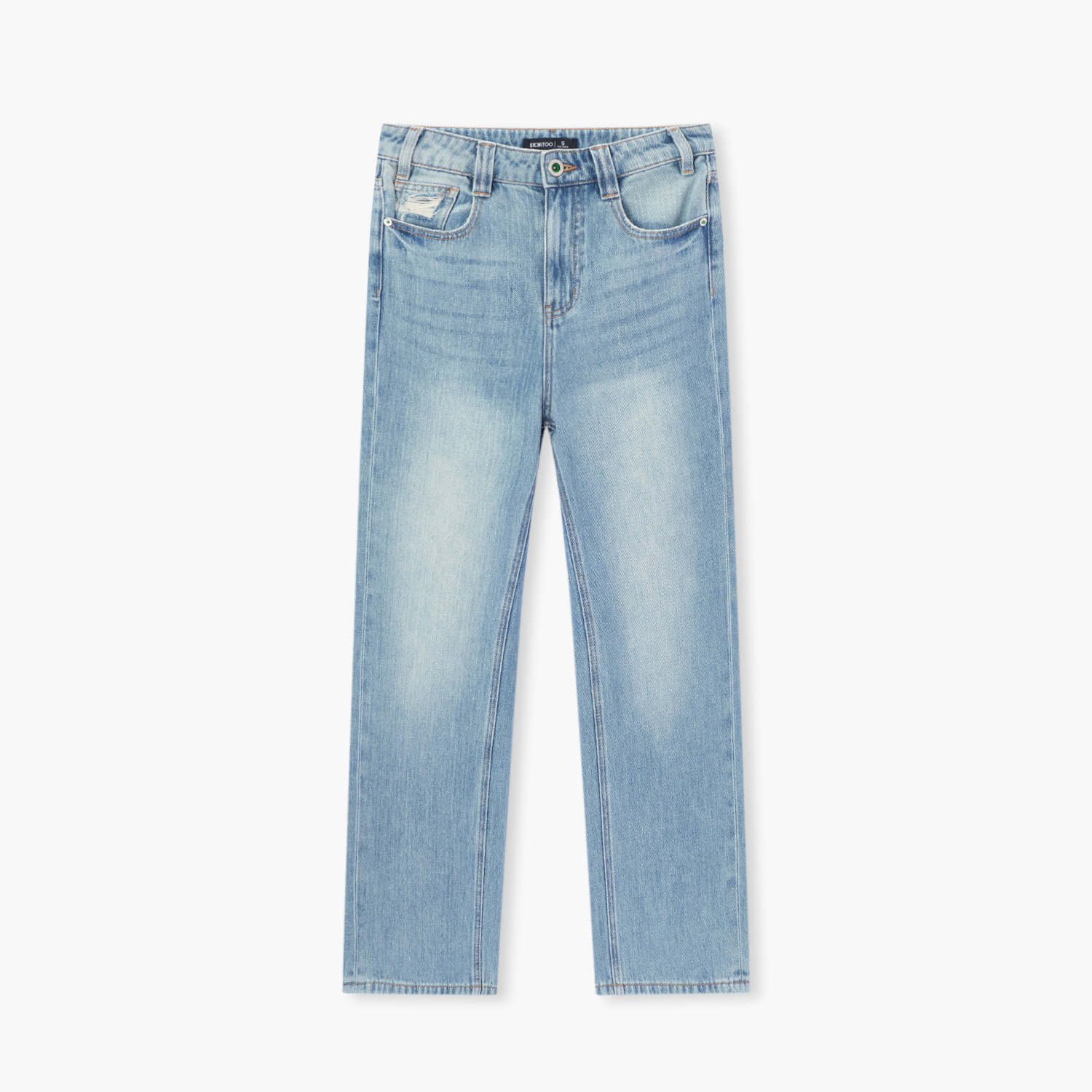 爱居兔时尚设计感牛仔裤2026年春季新款女含亮丝高品质长裤,淘宝优惠券,粉丝福利购,淘宝优惠卷