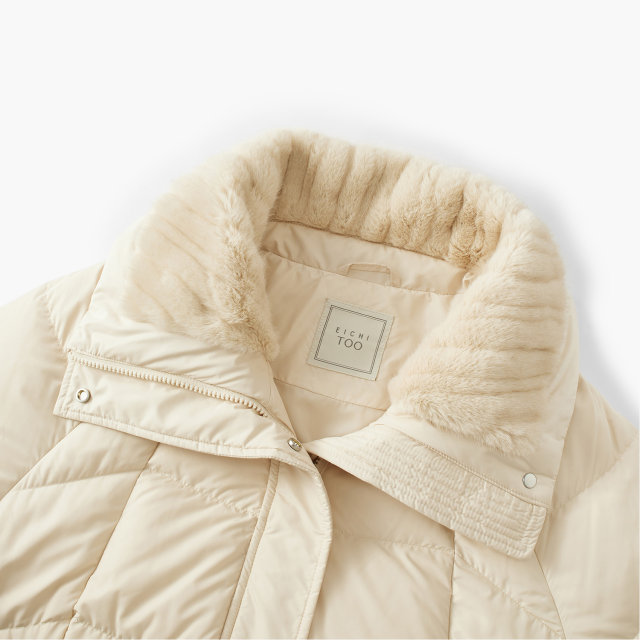 Aijutu Fashion Down Jacket ຂອງແມ່ຍິງລະດູຫນາວໃຫມ່ອົບອຸ່ນແລະສະດວກສະບາຍ Lapel Down Jacket