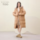 Aijutu ຄົນອັບເດດ: Hooded ລົງ Jacket ແມ່ຍິງລະດູຫນາວໃຫມ່ Pumpkin ເຂົ້າຈີ່ສີສົ້ມ Jacket