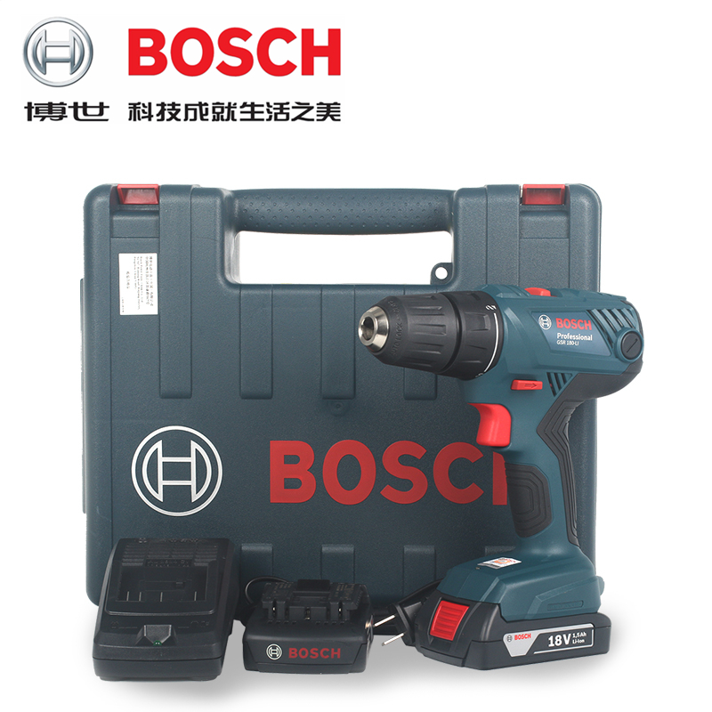 正品博世BOSCH锂电18V充电钻手电钻起子机电动螺丝刀GSR180-Li