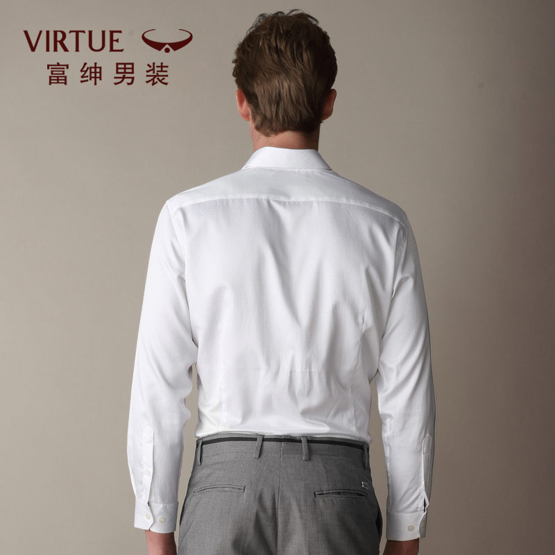 Virtue 富绅 提花莫代尔 男式长袖衬衫 天猫优惠券折后￥39包邮（￥168-129）