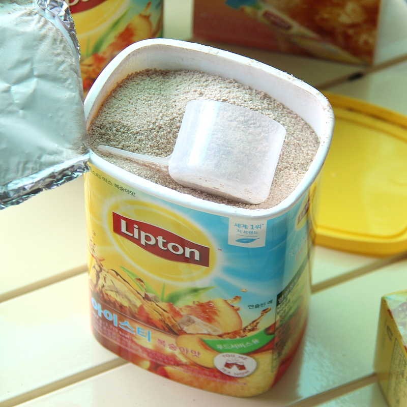 韩国进口Lipton立顿水蜜桃冰红茶桃子冰茶夏天酷爽冲泡饮品280g - 图2