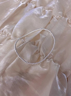 2mm99足银精致细珠珠新款轻奢星光手链女百搭手镯爆款