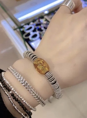 纯银重工纯银复古男女