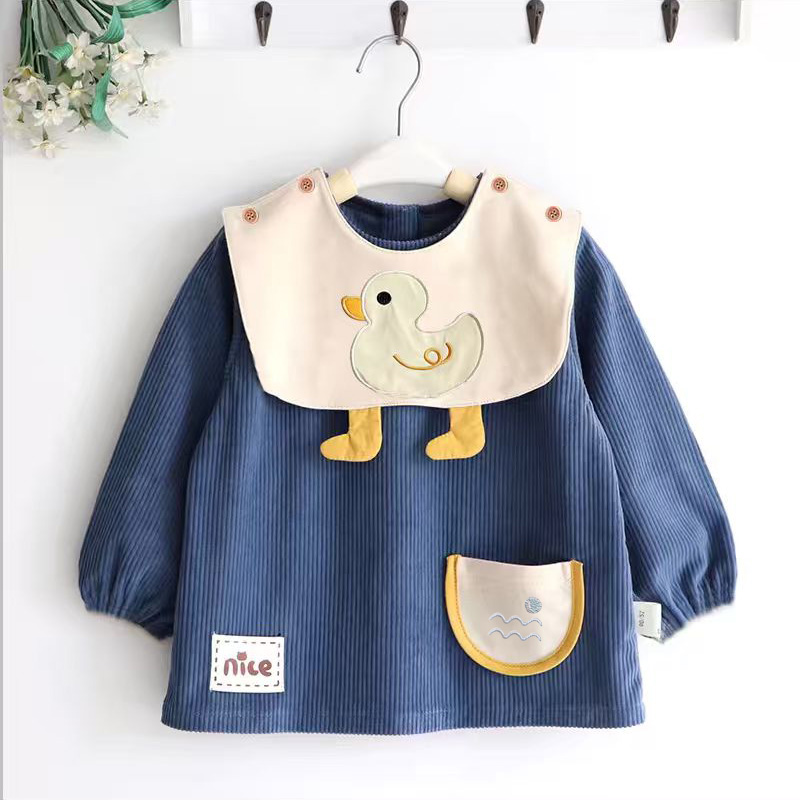 Clearance special price loss children's smock boy waterproof bib detachable infant eating bib baby autumn and winter