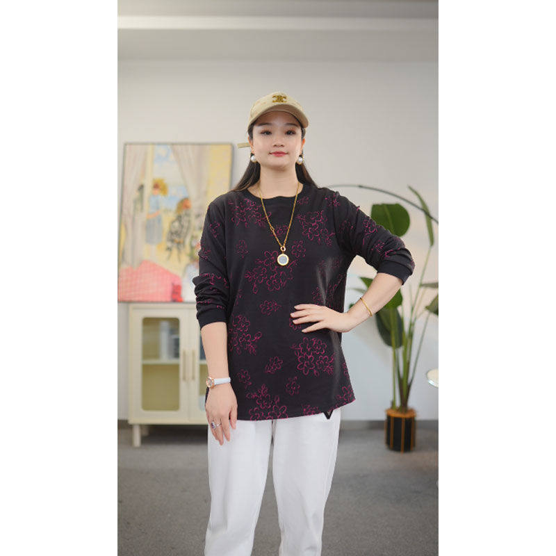 大码女装秋季新款长袖打底衫上衣200斤胖mm宽松型显瘦外穿内搭T恤,淘宝优惠券,粉丝福利购,淘宝优惠卷