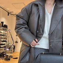 Italy Imported Sheep Leather down jacket Hello Seoul Korea East gate womens dress 121805